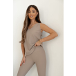 Legginsy Paulo Connerti LINE BELL CAPPUCCINO / wysoki stan / S - M - L - XL
